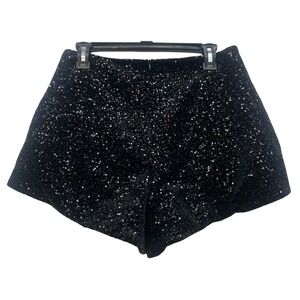Zara Black Sequin Shorts High Waist Party Festival Eras Tour NYE NWT M